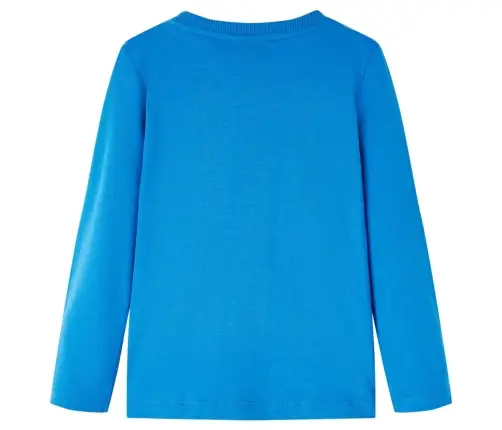 Vaikiški Marškinėliai Ilgomis Rankovėmis, Kobalto Mėlyni, 140 Dydžio