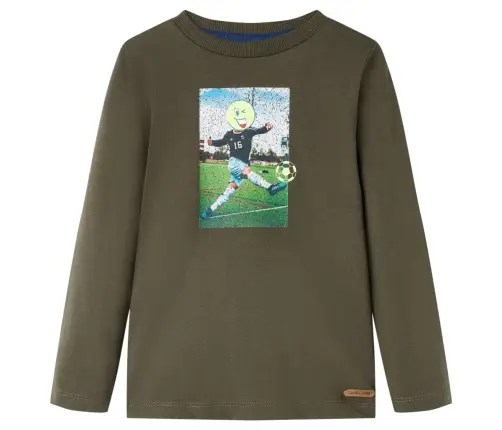 Bērnu Krekls Ar Garām Piedurknēm, Haki, 116