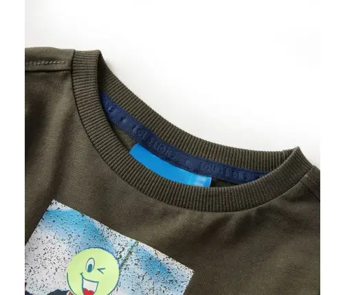 Bērnu Krekls Ar Garām Piedurknēm, Haki, 140