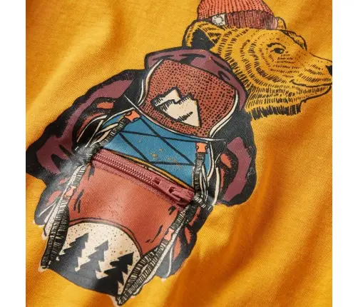 Bērnu Krekls Ar Garām Piedurknēm, Dzeltenbrūns, 92