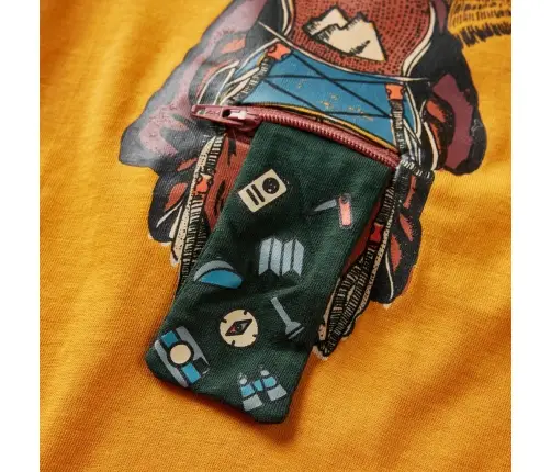 Bērnu Krekls Ar Garām Piedurknēm, Dzeltenbrūns, 92