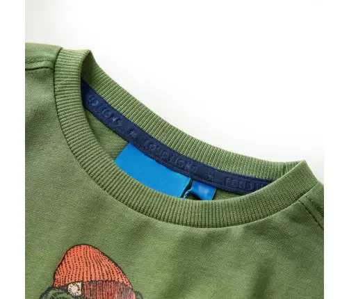 Bērnu Krekls Ar Garām Piedurknēm, Gaiša Haki, 128