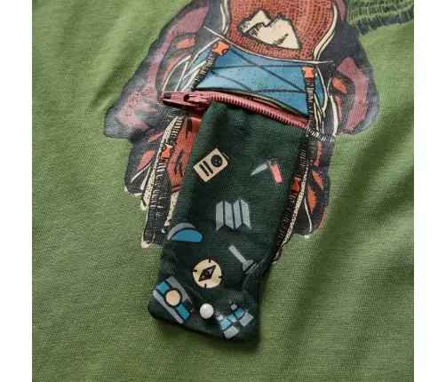 Bērnu Krekls Ar Garām Piedurknēm, Gaiša Haki, 128