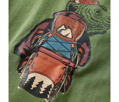 Pikkade Varrukatega Lastesärk, Hele Khaki, 140