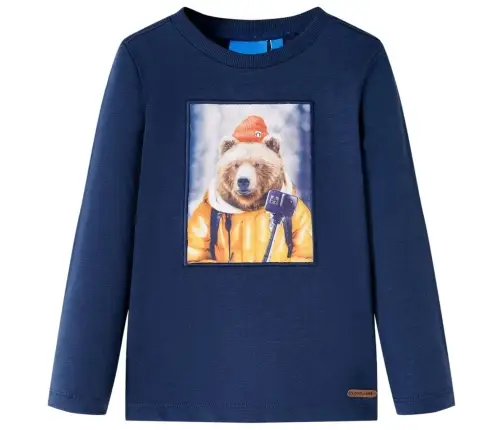 Pikkade Varrukatega Lastesärk, Tumesinine, 92