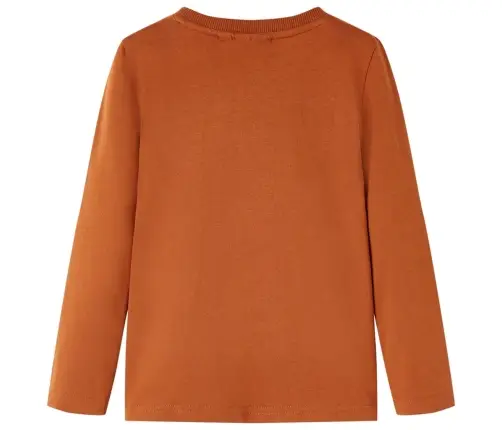 Vaikiški Marškinėliai Ilgomis Rankovėmis, Oranžiniai, 128 Dydžio