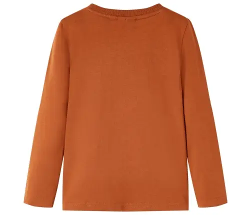 Pikkade Varrukatega Lastesärk, Tumeoranž, 140