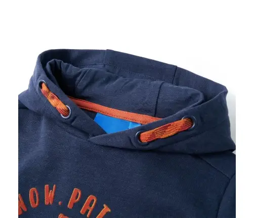 Bērnu Džemperis Ar Kapuci, Zils Un Oranžs, 92