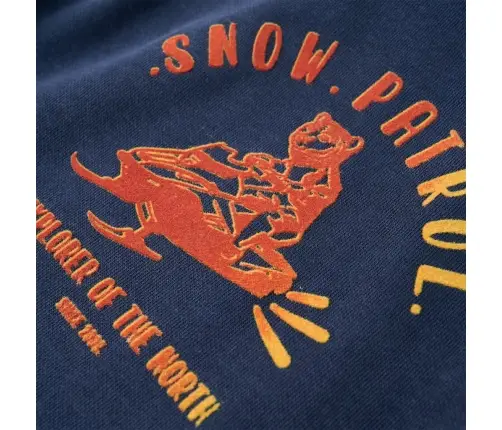 Bērnu Džemperis Ar Kapuci, Zils Un Oranžs, 116