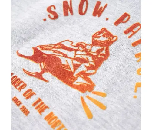 Bērnu Džemperis Ar Kapuci, Pelēks Un Oranžs, 92