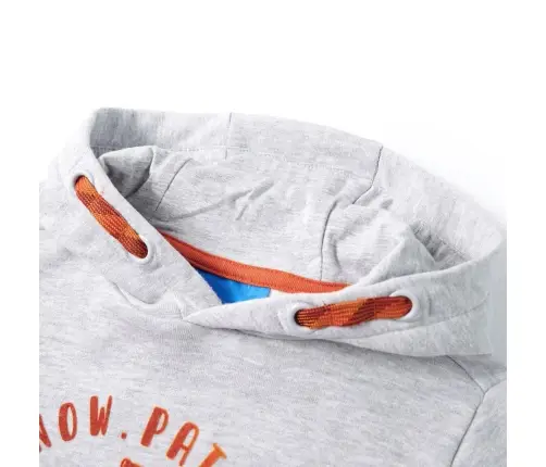 Bērnu Džemperis Ar Kapuci, Pelēks Un Oranžs, 104