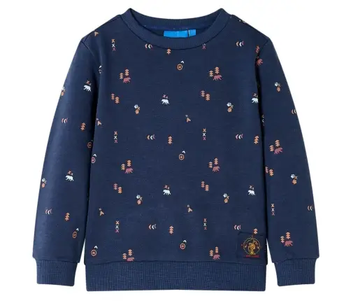 Vaikiškas Sportinis Megztinis, Tamsiai Mėlynos Mišinys, 140 Dydžio