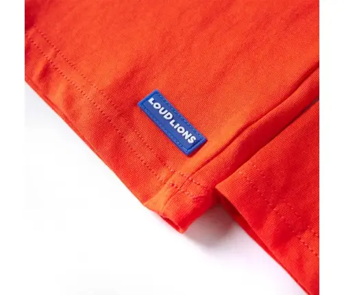 Vaikiški Marškinėliai Ilgomis Rankovėmis, Oranžiniai, 116 Dydžio