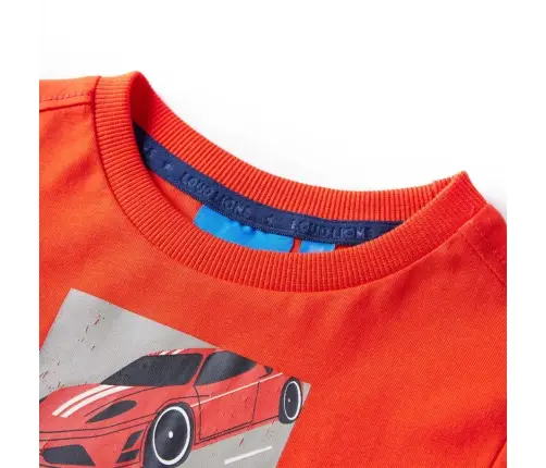 Vaikiški Marškinėliai Ilgomis Rankovėmis, Oranžiniai, 128 Dydžio