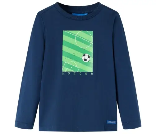 Vaikiški Marškinėliai Ilgomis Rankovėmis, Tamsiai Mėlyni, 104 Dydžio