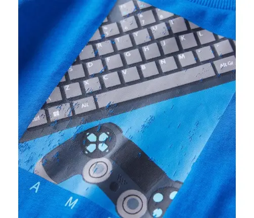 Bērnu Krekls Ar Garām Piedurknēm, Koši Zils, 128