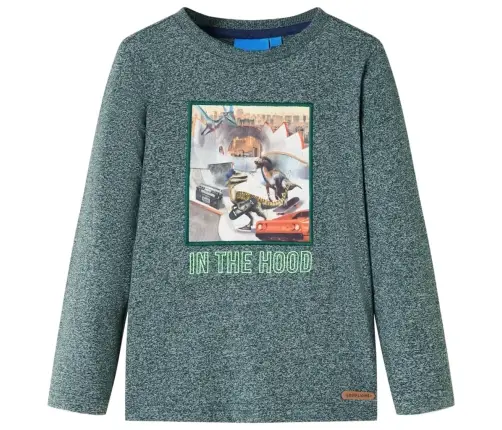 Pikkade Varrukatega Lastesärk, Tumeroheline, 116