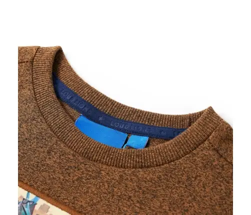 Bērnu Krekls Ar Garām Piedurknēm, Oranži Brūns, 116