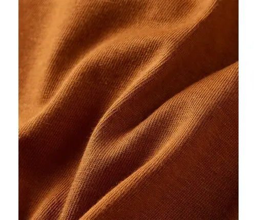 Bērnu Krekls Ar Garām Piedurknēm, Oranži Brūns, 128