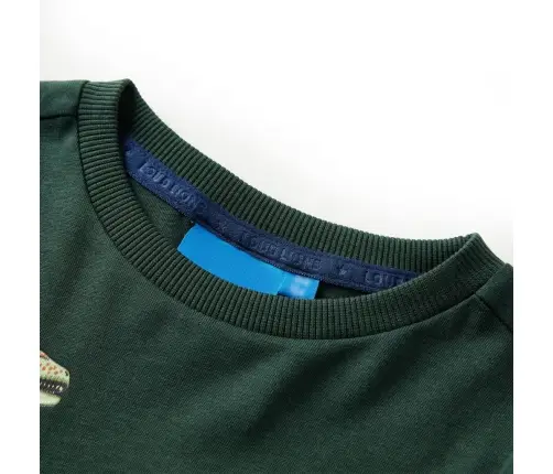 Vaikiški Marškinėliai Ilgomis Rankovėmis, Tamsiai Žali, 104 Dydžio