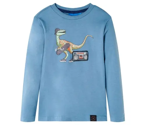 Vaikiški Marškinėliai Ilgomis Rankovėmis, Mėlyni, 116 Dydžio