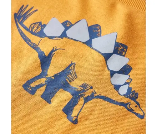 Bērnu Krekls Ar Garām Piedurknēm, Dzeltenbrūns, 92