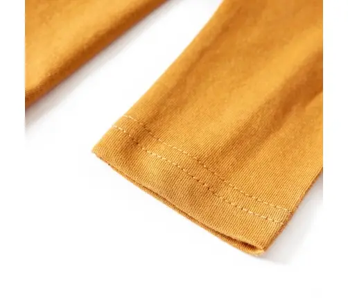 Bērnu Krekls Ar Garām Piedurknēm, Dzeltenbrūns, 92