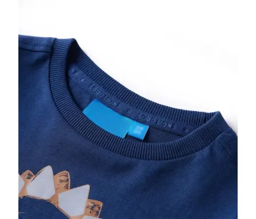 Vaikiški Marškinėliai Ilgomis Rankovėmis, Tamsiai Mėlyni, 104 Dydžio