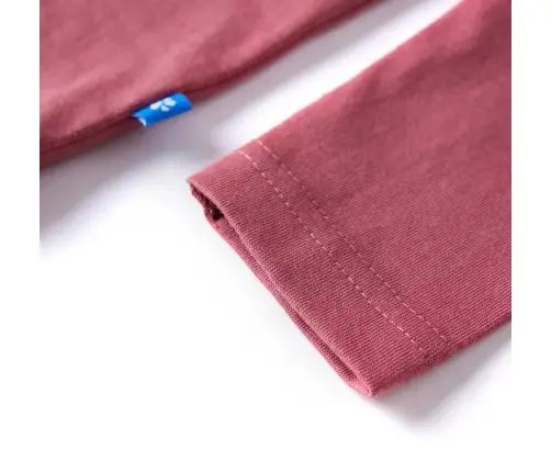 Pikkade Varrukatega Lastesärk, Tumepunane, 104