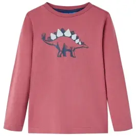 Bērnu Krekls Ar Garām Piedurknēm, Tumši Sarkans, 116