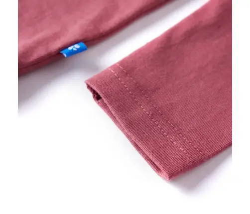 Bērnu Krekls Ar Garām Piedurknēm, Tumši Sarkans, 128