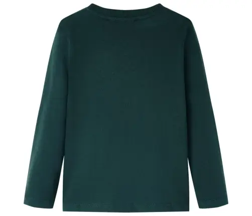 Vaikiški Marškinėliai Ilgomis Rankovėmis, Tamsiai Žali, 104 Dydžio