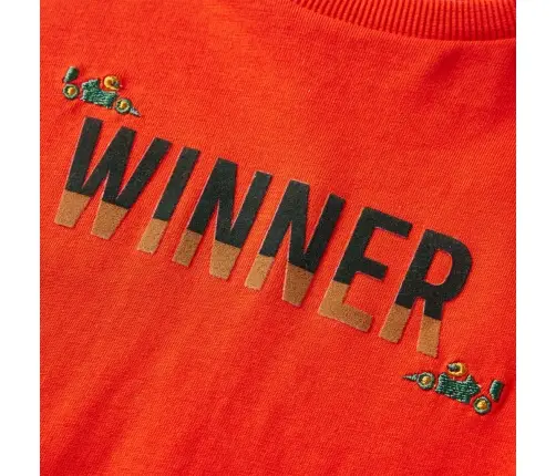 Vaikiški Marškinėliai Ilgomis Rankovėmis, Oranžiniai, 104 Dydžio