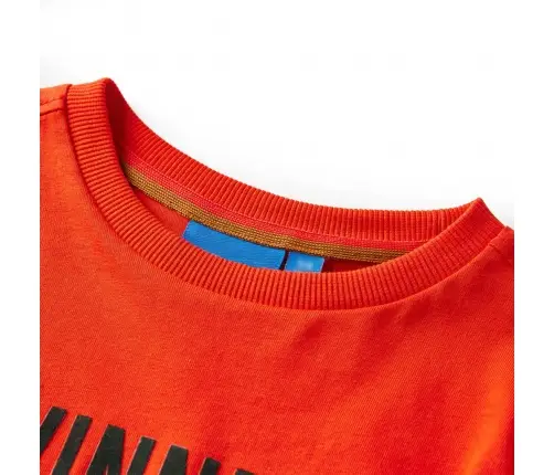 Bērnu Krekls Ar Garām Piedurknēm, Koši Oranžs, 128