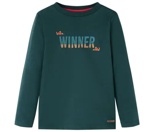 Pikkade Varrukatega Lastesärk, Tumeroheline, 128