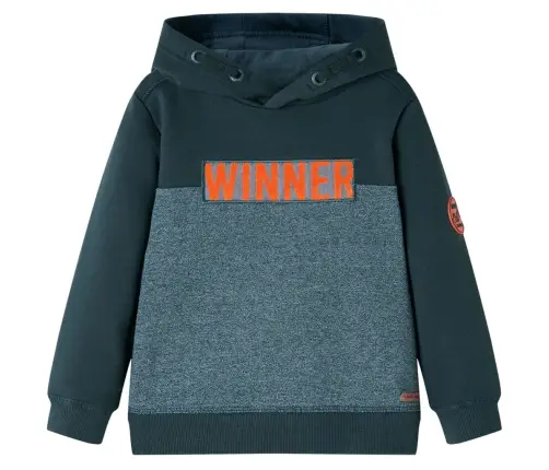 Bērnu Džemperis Ar Kapuci, Tumši Zaļš, 104