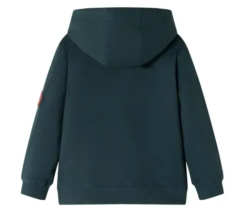 Bērnu Džemperis Ar Kapuci, Tumši Zaļš, 104
