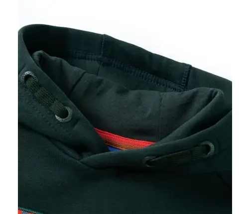 Vaikiškas Sportinis Megztinis Su Gobtuvu, Tamsiai Žalias, 140 Dydžio