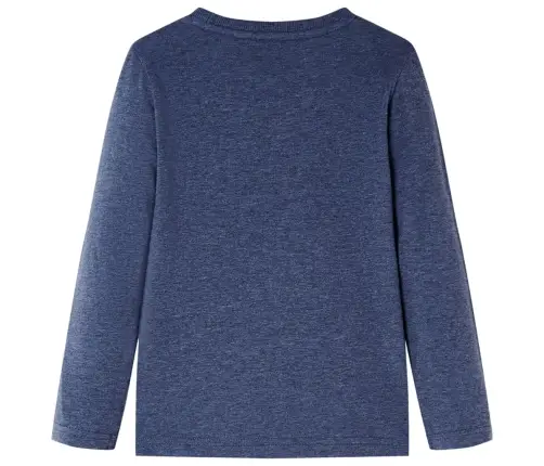 Bērnu Krekls Ar Garām Piedurknēm, Nevienmērīgi Tumši Zils, 104