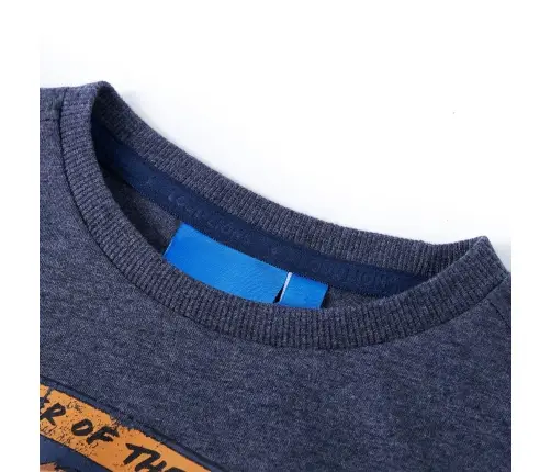 Pikkade Varrukatega Lastesärk, Tumesinised Toonid, 128