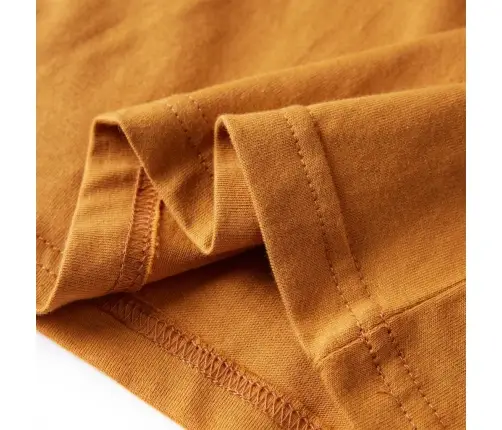 Bērnu Krekls Ar Garām Piedurknēm, Tumši Dzeltenbrūns, 140