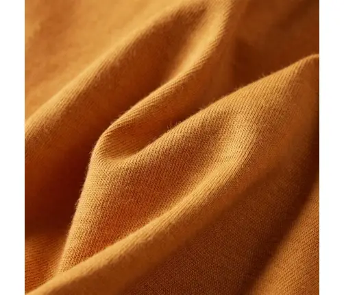 Bērnu Krekls Ar Garām Piedurknēm, Tumši Dzeltenbrūns, 140