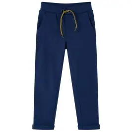 Bērnu Bikses Savelkamu Aukliņu, Tumši Zilas, 128