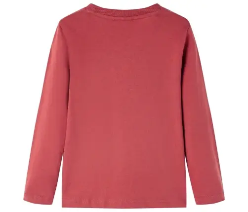 Vaikiški Marškinėliai Ilgomis Rankovėmis, Deginti Raudoni, 140 Dydžio