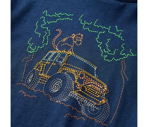 Pikkade Varrukatega Lastesärk, Tumesinine, 104