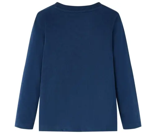 Vaikiški Marškinėliai Ilgomis Rankovėmis, Tamsiai Mėlyni, 116 Dydžio