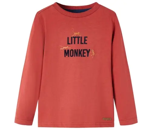 Pikkade Varrukatega Lastesärk, Tumepunane, 104