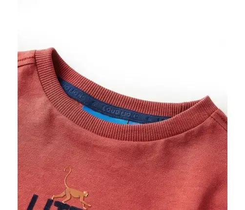 Bērnu Krekls Ar Garām Piedurknēm, Sarkanbrūns, 116