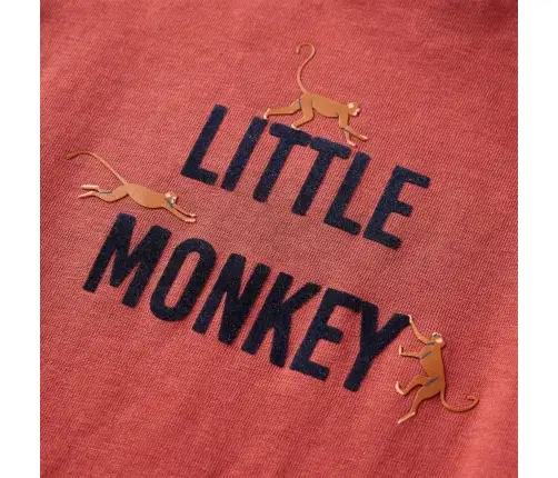 Bērnu Krekls Ar Garām Piedurknēm, Sarkanbrūns, 116