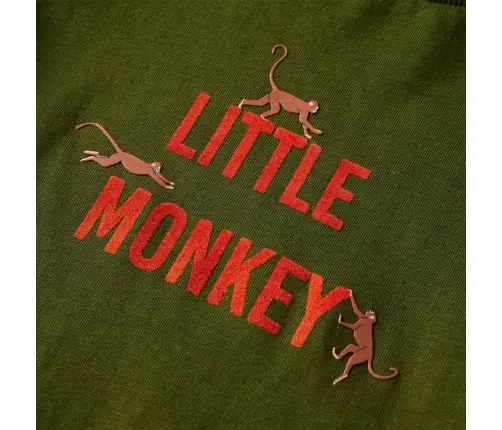 Vaikiški Marškinėliai Ilgomis Rankovėmis, Chaki Spalvos, 92 Dydžio